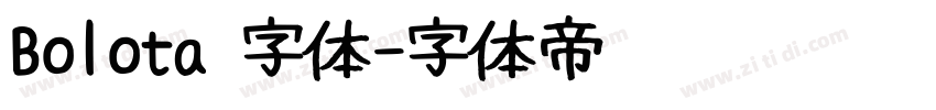 Bolota 字体字体转换